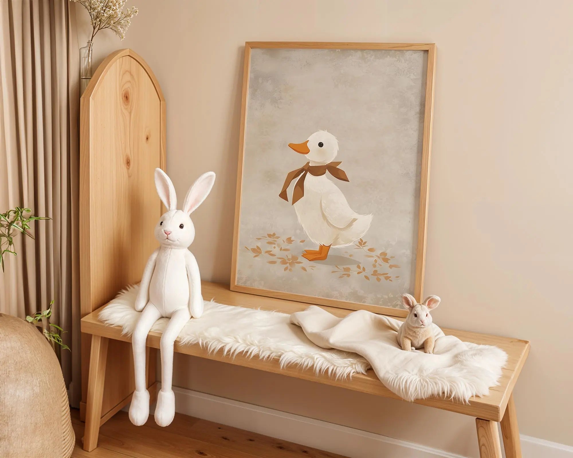 Playroom Ideas | Sweet Duckling Nursery Wall Art – Neutral Baby Room Print wall art print, modern home decor, unframed artwork by Nomad & Nest