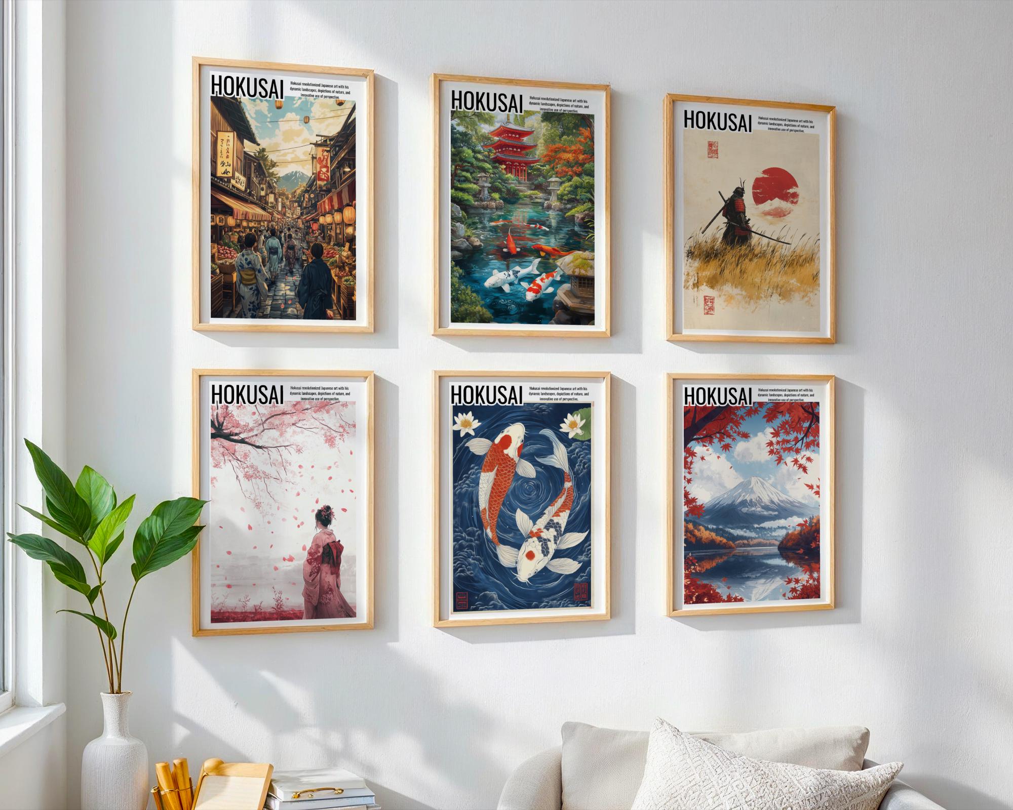 Japanese Poster | Samurai Warrior Art Print –  Zen Decor wall art print, modern home decor, unframed artwork by Nomad & Nest