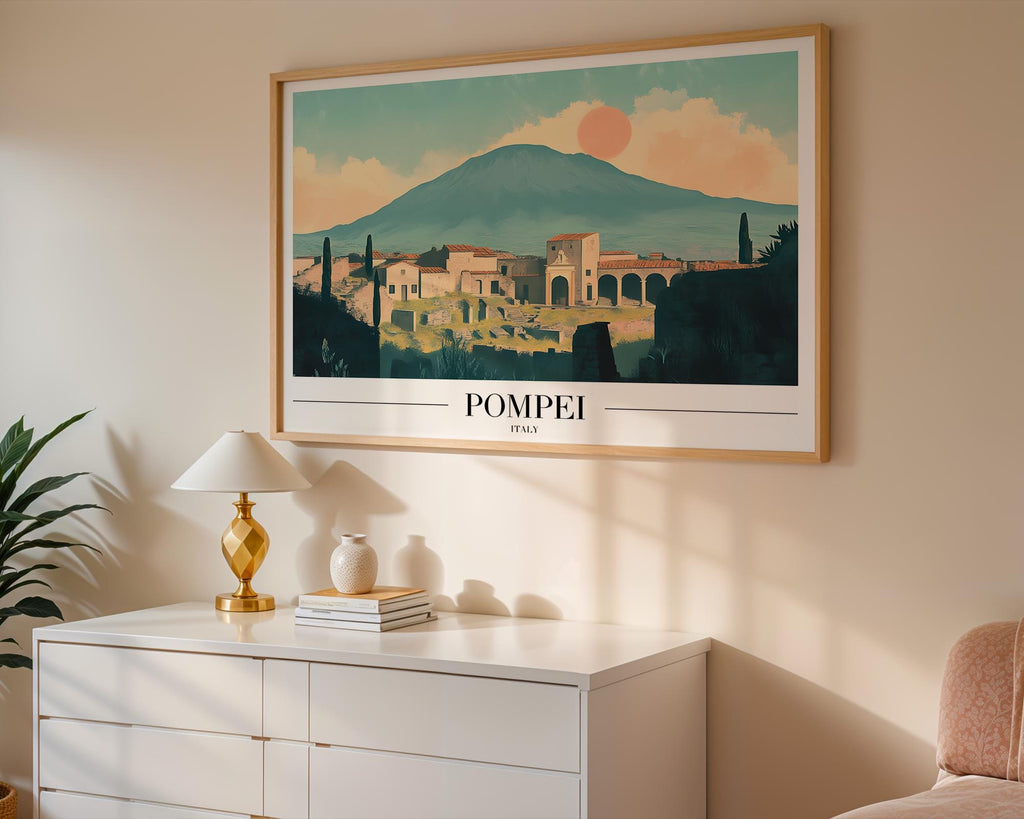 Pompeii Italy Art Print | Ancient Roman Ruins Poster wall art print, modern home decor, unframed artwork by Nomad & Nest