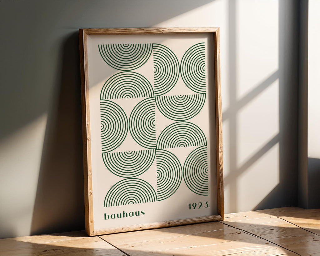 Bauhaus Poster Geometric Art Print | Mid Century Modern wall art print, modern home decor, unframed artwork by Nomad & Nest