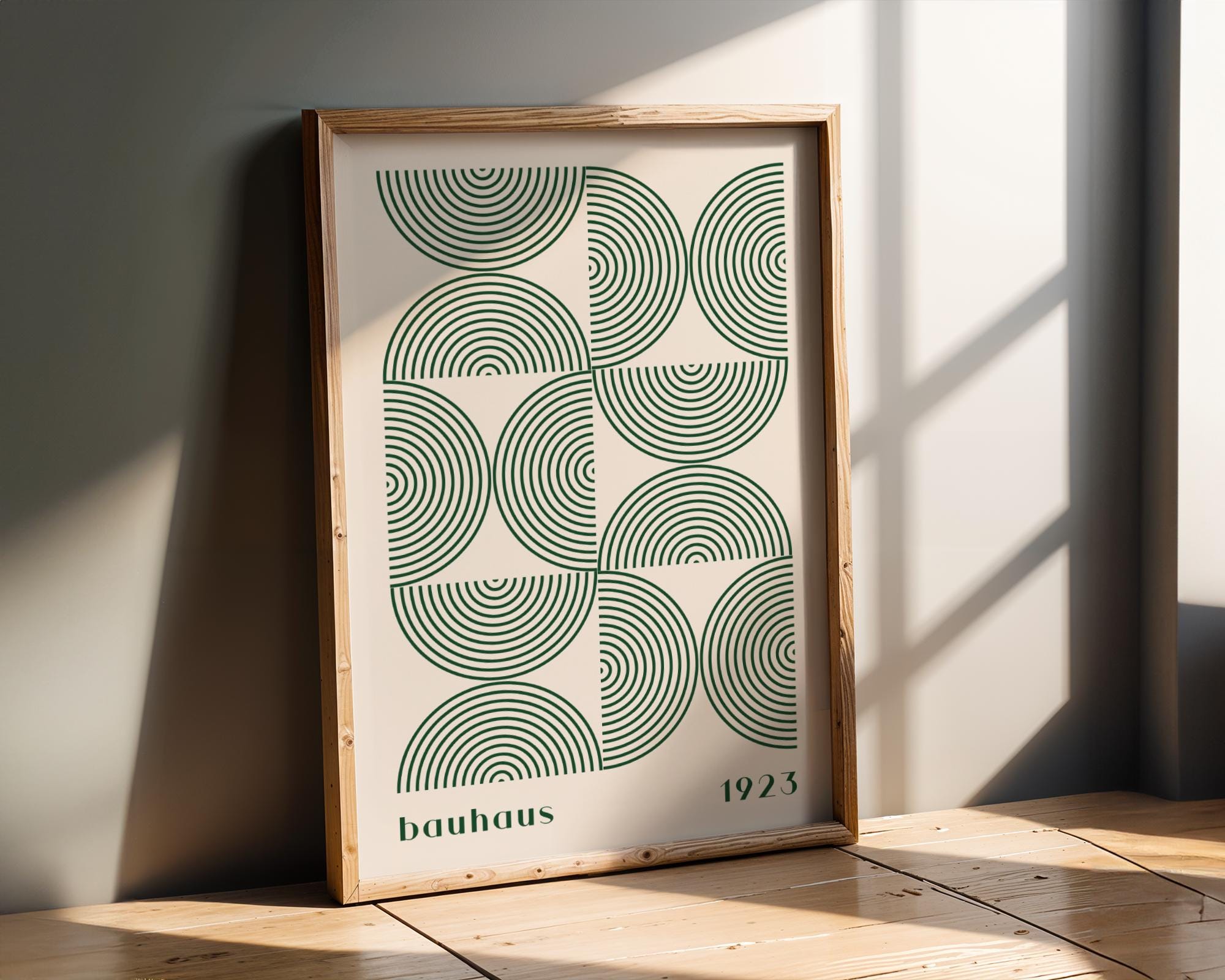 Bauhaus Poster Geometric Art Print | Mid Century Modern wall art print, modern home decor, unframed artwork by Nomad & Nest