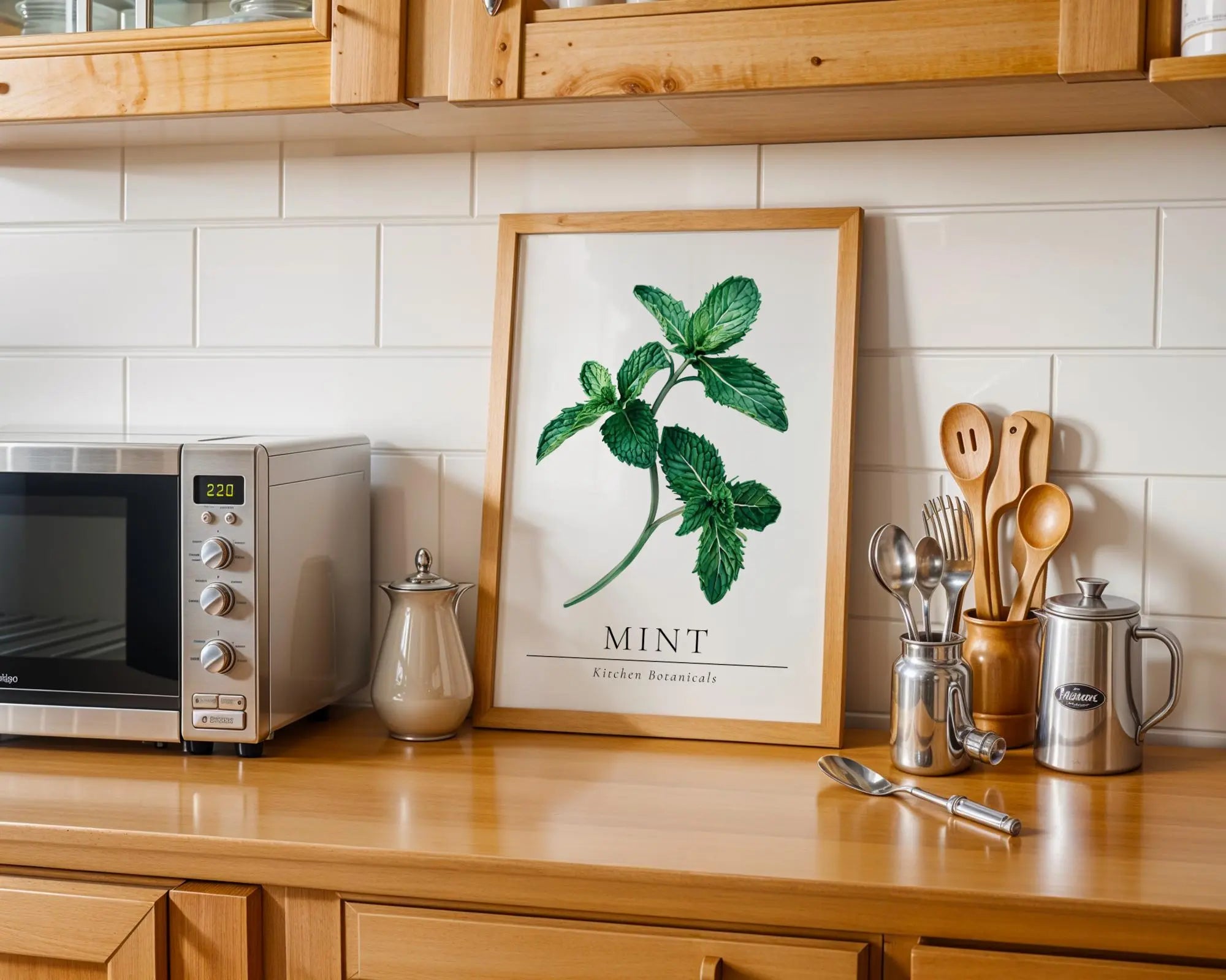 Mint Botanical Print • Vintage Herb Kitchen Wall Art wall art print, modern home decor, unframed artwork by Nomad & Nest