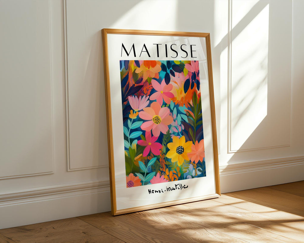 Henri Matisse Print | Inspired Floral Art  | Vibrant Botanical Wall Decor wall art print, modern home decor, unframed artwork by Nomad & Nest