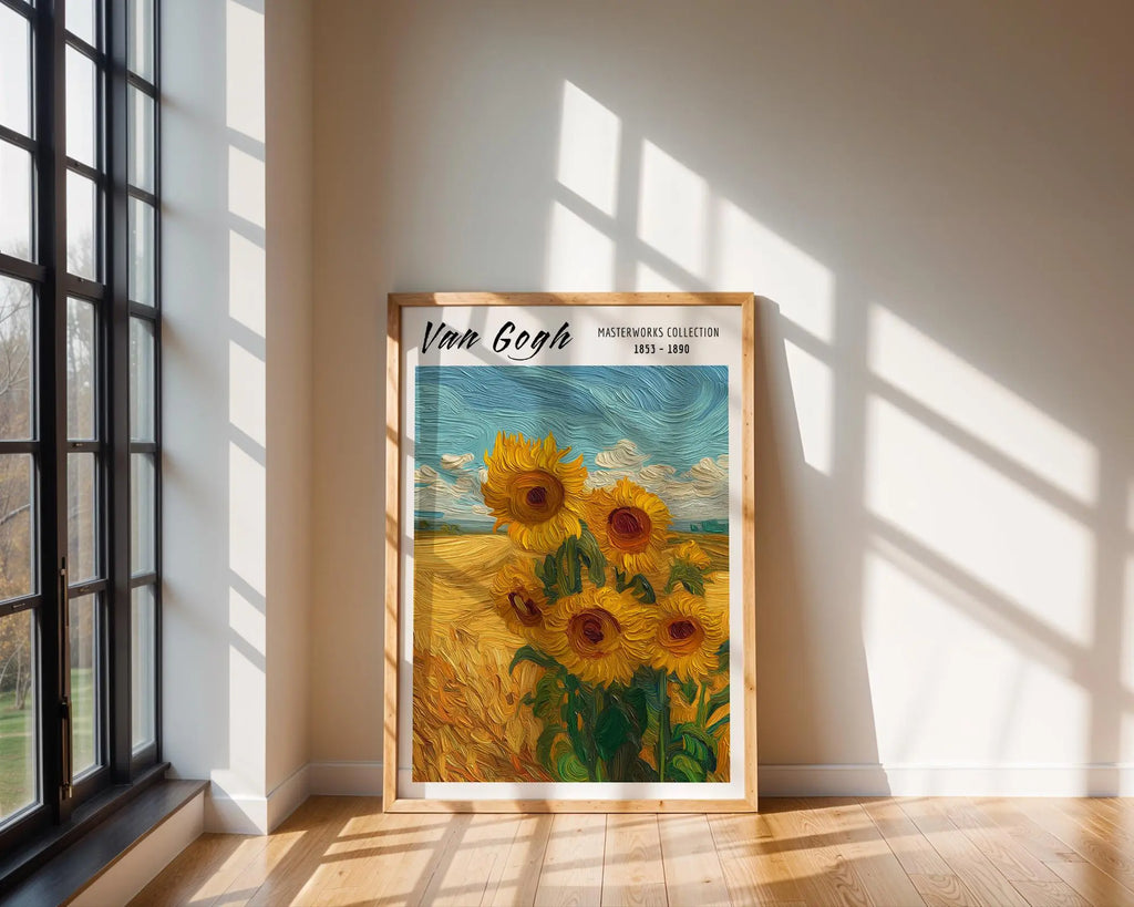 Van Gogh Print | Sunflowers  | Vintage Floral Art Poster wall art print, modern home decor, unframed artwork by Nomad & Nest