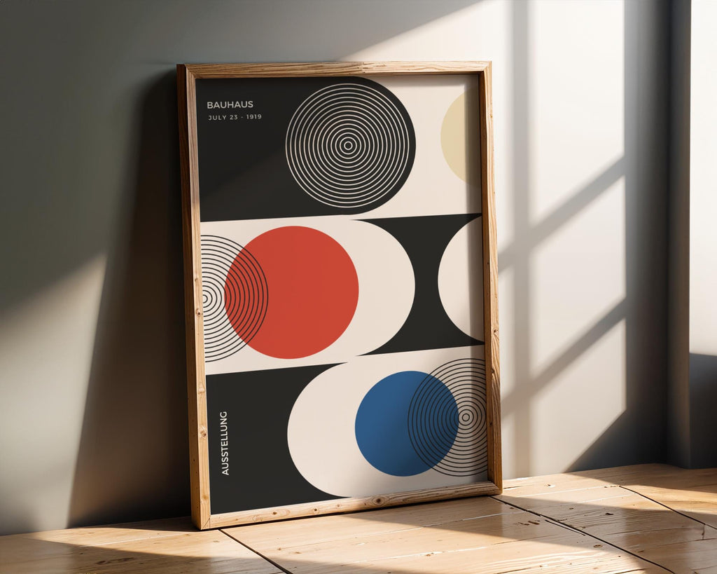 Bauhaus Poster Geometric Art Print | Mid-Century Modern Wall Decor wall art print, modern home decor, unframed artwork by Nomad & Nest