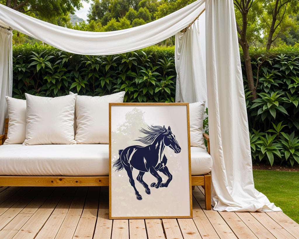Equestrian Horse Art Print | Dynamic Animal Wall Decor wall art print, modern home decor, unframed artwork by Nomad & Nest