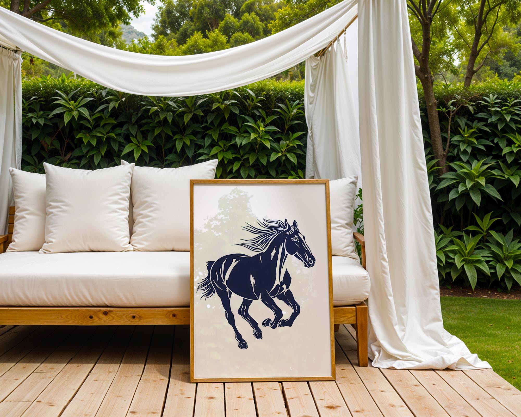 Equestrian Horse Art Print | Dynamic Animal Wall Decor wall art print, modern home decor, unframed artwork by Nomad & Nest