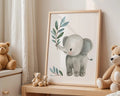 Playroom Ideas | Elephant Nursery Art | Botanical Animal Baby Print wall art print, modern home decor, unframed artwork by Nomad & Nest