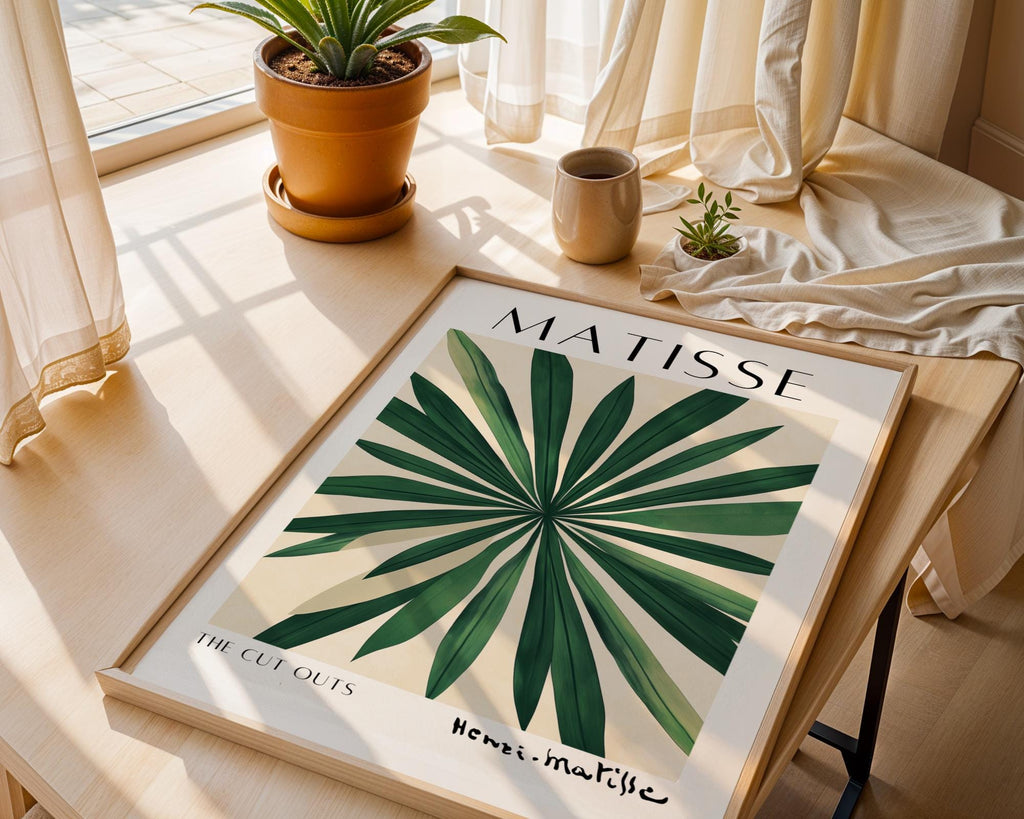 Henri Matisse Print | Inspired Palm Leaf  | Modern Botanical Art wall art print, modern home decor, unframed artwork by Nomad & Nest