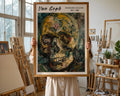 Van Gogh Print | Skull  | Dark Gothic Expressionist Art wall art print, modern home decor, unframed artwork by Nomad & Nest