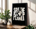 Positive Emotion | Save The Planet Wall Art | Bold Environmental Typography | Climate Awareness Poster | Modern Activist Decor wall art print, modern home decor, unframed artwork by Nomad & Nest