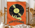 Retro Vinyl Record Art Print | Music Room Poster wall art print, modern home decor, unframed artwork by Nomad & Nest
