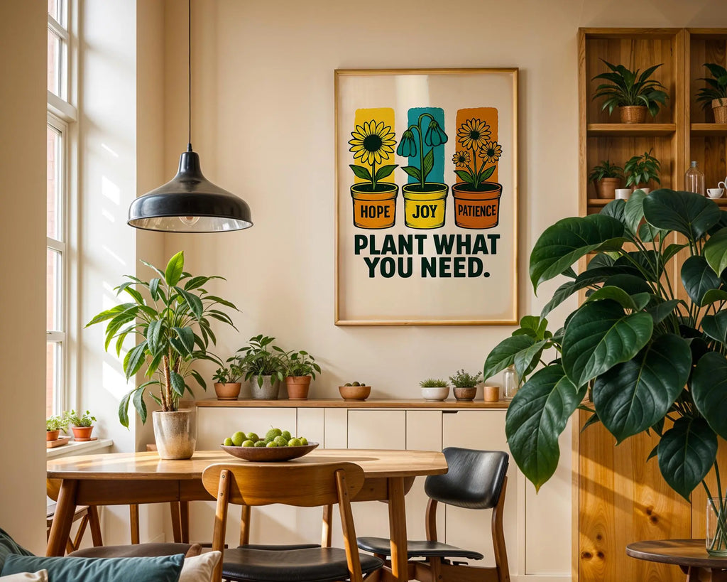 Positive Emotion | Hope Joy Patience Botanical Print – Inspirational Wall Art wall art print, modern home decor, unframed artwork by Nomad & Nest