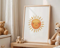 Playroom Ideas | Smiling Sun Nursery Wall Art | Happy Baby Room Decor wall art print, modern home decor, unframed artwork by Nomad & Nest