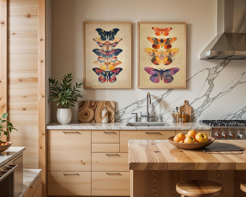 Butterfly & Moth Print Set | Vintage Entomology Wall Art wall art print, modern home decor, unframed artwork by Nomad & Nest