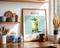 Mojito Cocktail Art Print | Minimalist Bar Cart Decor wall art print, modern home decor, unframed artwork by Nomad & Nest