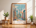 Denver Colorado Skyline Art Print | Modern USA Travel Poster wall art print, modern home decor, unframed artwork by Nomad & Nest