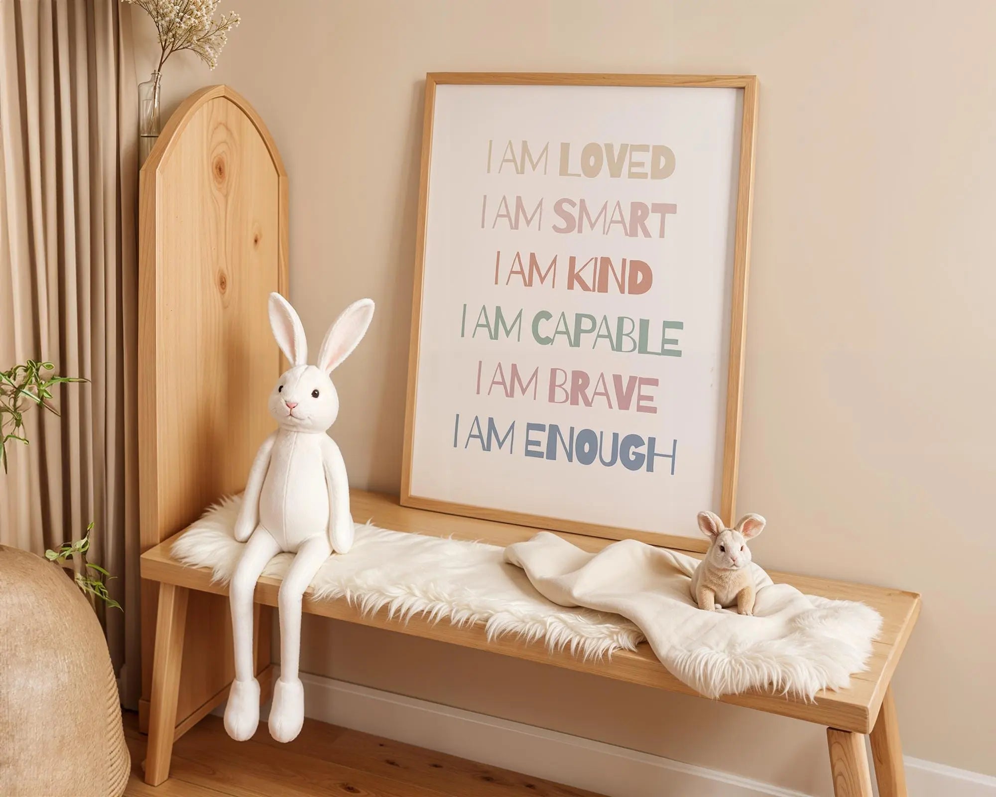 Playroom Ideas | Positive Affirmations Nursery Print | Kids Wall Art wall art print, modern home decor, unframed artwork by Nomad & Nest