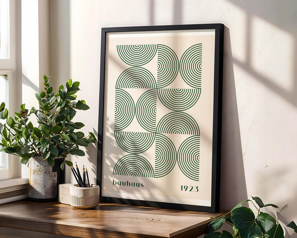 Bauhaus Poster Geometric Art Print | Mid Century Modern wall art print, modern home decor, unframed artwork by Nomad & Nest