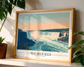Niagara Falls Vintage Travel Poster | Retro USA Landscape Art Print wall art print, modern home decor, unframed artwork by Nomad & Nest