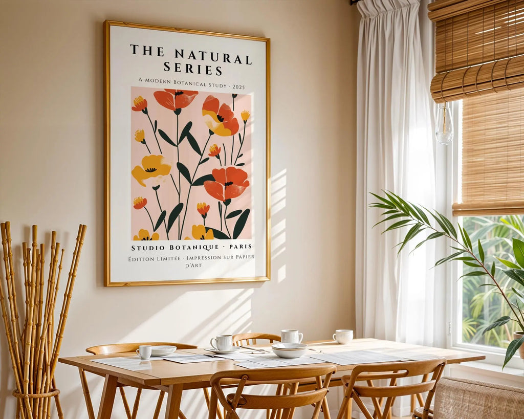 Poppy Botanical Art Print • Modern Floral Wall Decor wall art print, modern home decor, unframed artwork by Nomad & Nest