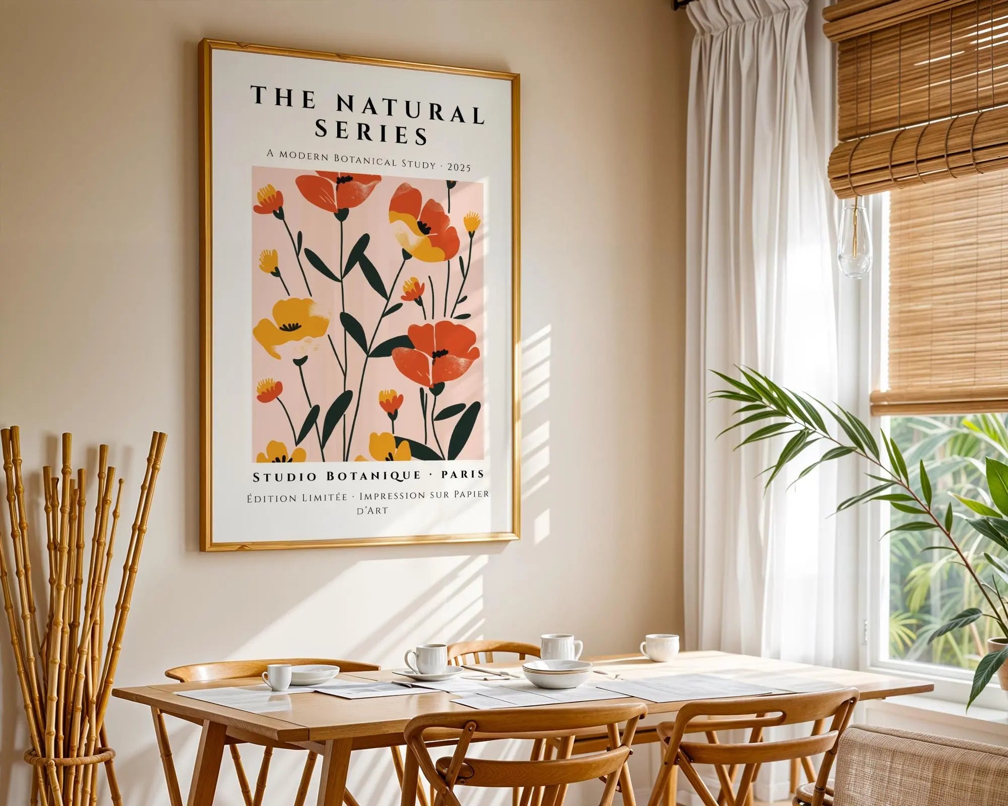 Poppy Botanical Art Print • Modern Floral Wall Decor wall art print, modern home decor, unframed artwork by Nomad & Nest