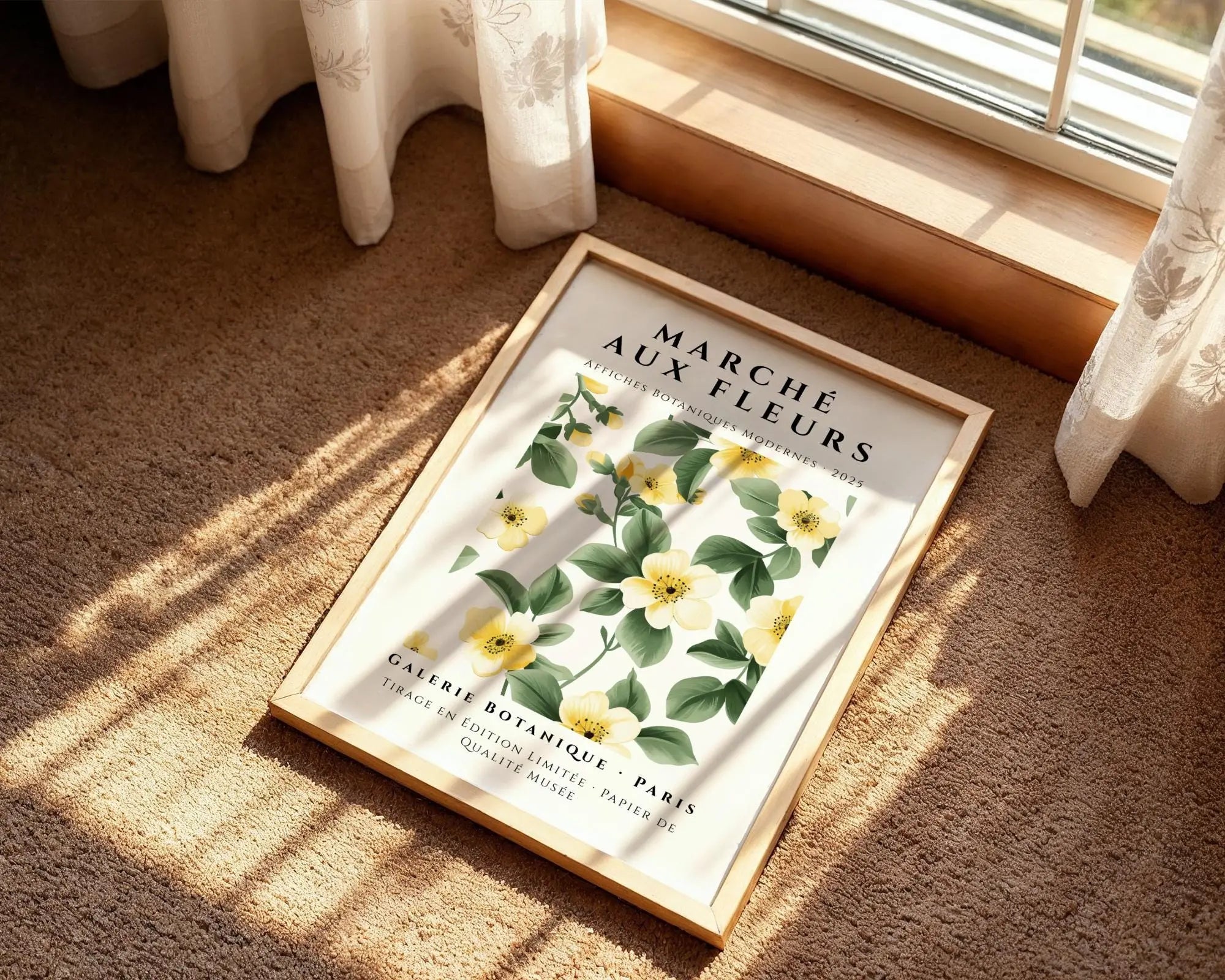 Wild Rose Botanical Print | French Cottage Wall Art wall art print, modern home decor, unframed artwork by Nomad & Nest