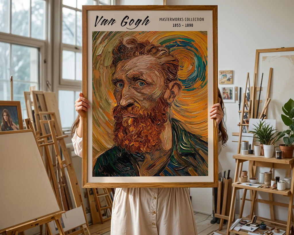 Van Gogh Print | Portrait  | Impressionist Oil Painting Wall Art wall art print, modern home decor, unframed artwork by Nomad & Nest