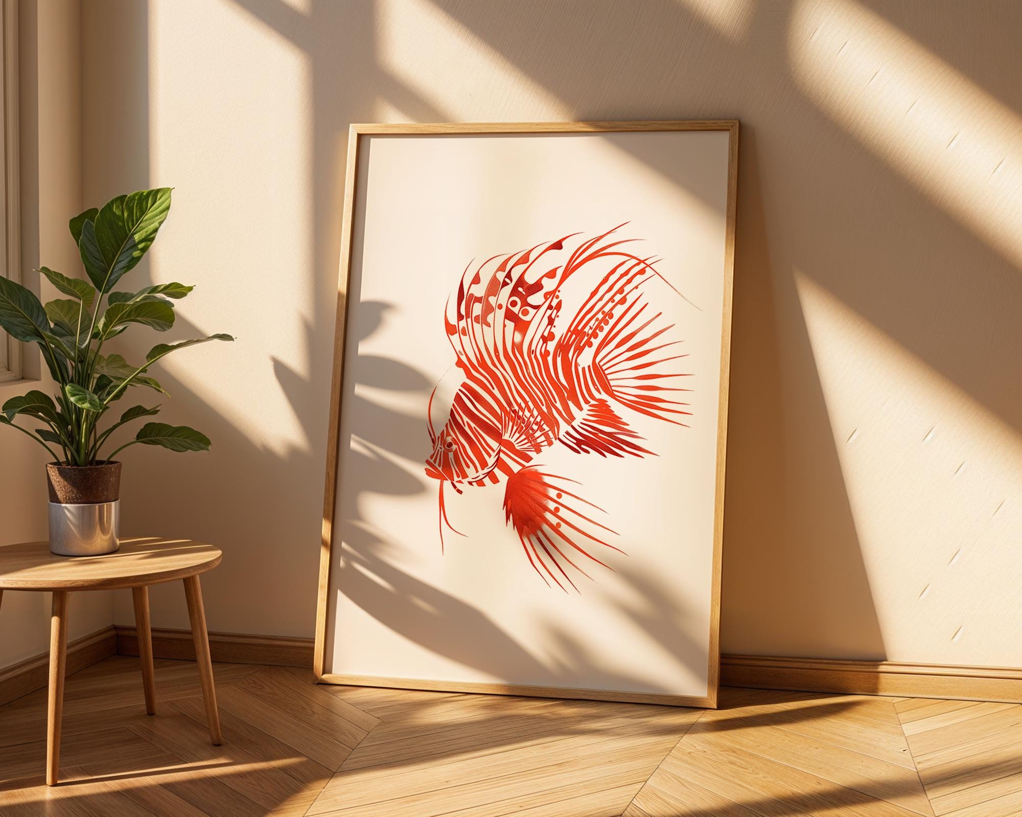 Lionfish Art Print | Bold Marine Wall Decor wall art print, modern home decor, unframed artwork by Nomad & Nest