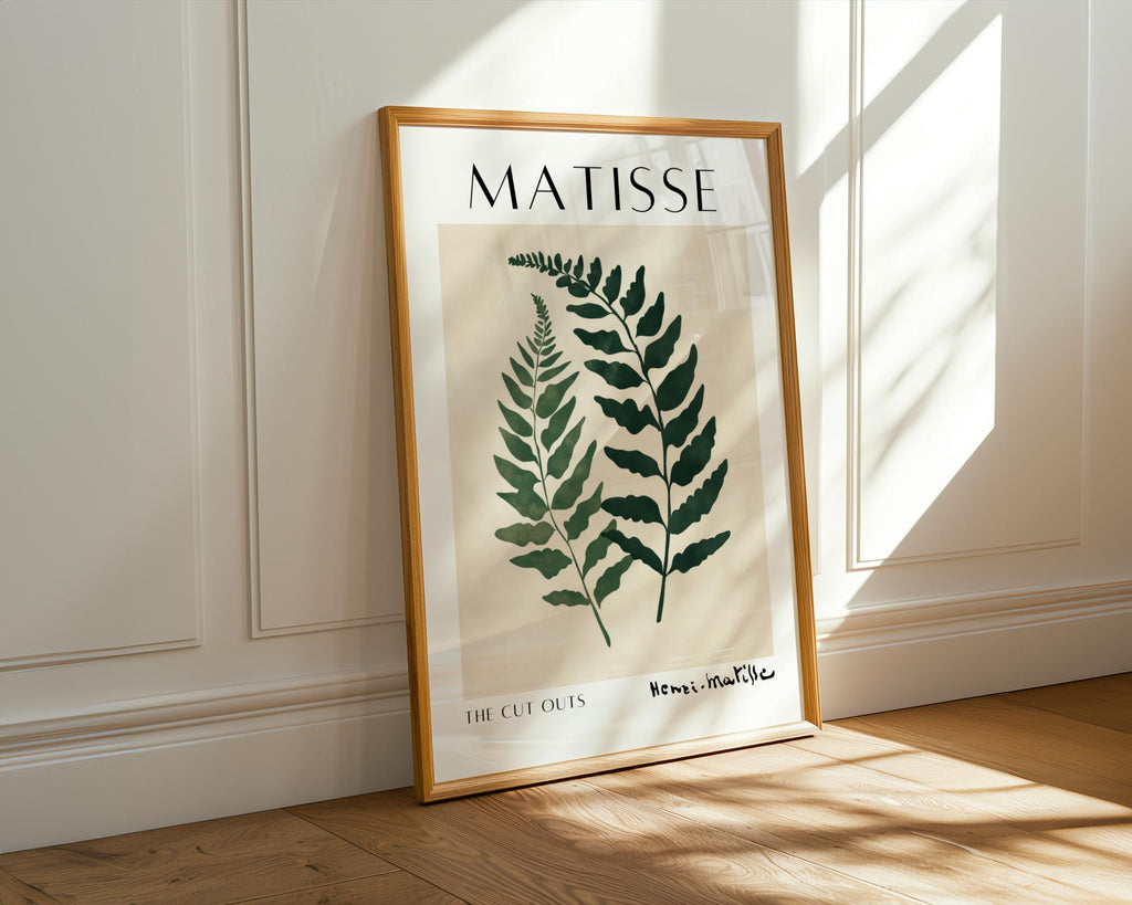 Henri Matisse Print | Inspired Fern  | Minimalist Botanical Wall Art wall art print, modern home decor, unframed artwork by Nomad & Nest
