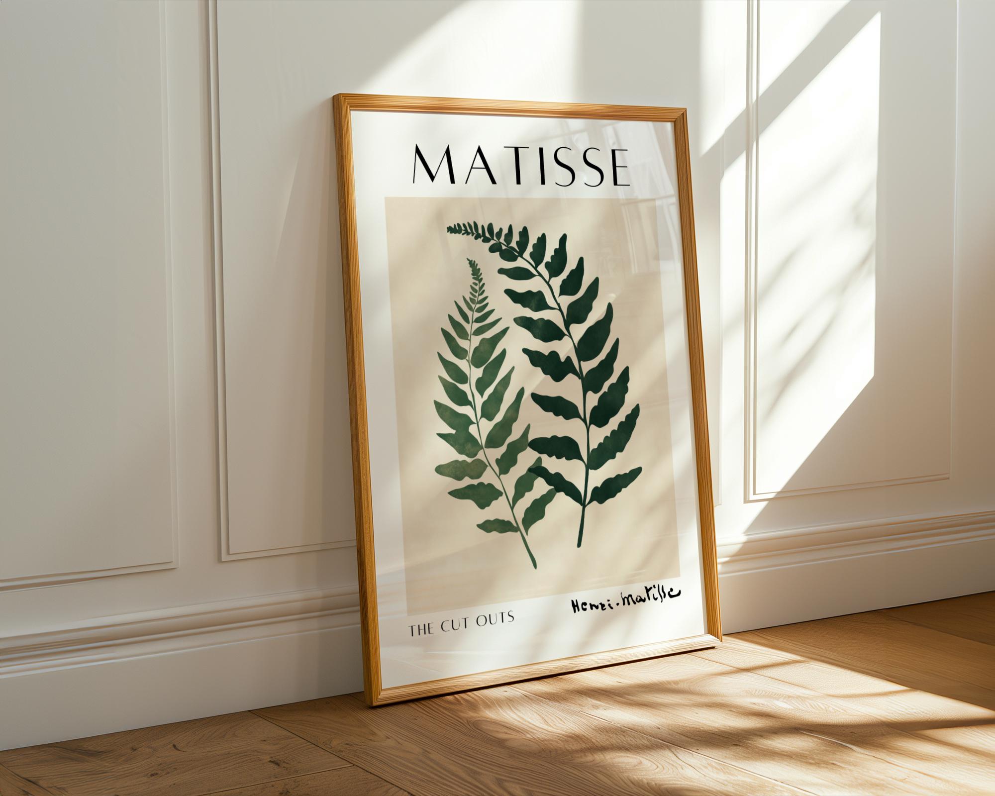 Henri Matisse Print | Inspired Fern  | Minimalist Botanical Wall Art wall art print, modern home decor, unframed artwork by Nomad & Nest
