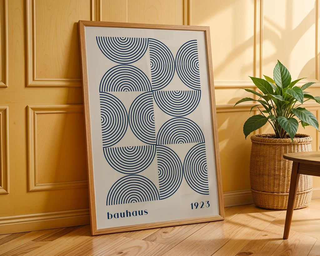 Bauhaus Poster Geometric Art Print | Mid-Century Modern Home Decor wall art print, modern home decor, unframed artwork by Nomad & Nest