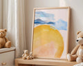 Playroom Ideas | Hello Sunshine Nursery Print | Warm Watercolour Wall Art wall art print, modern home decor, unframed artwork by Nomad & Nest