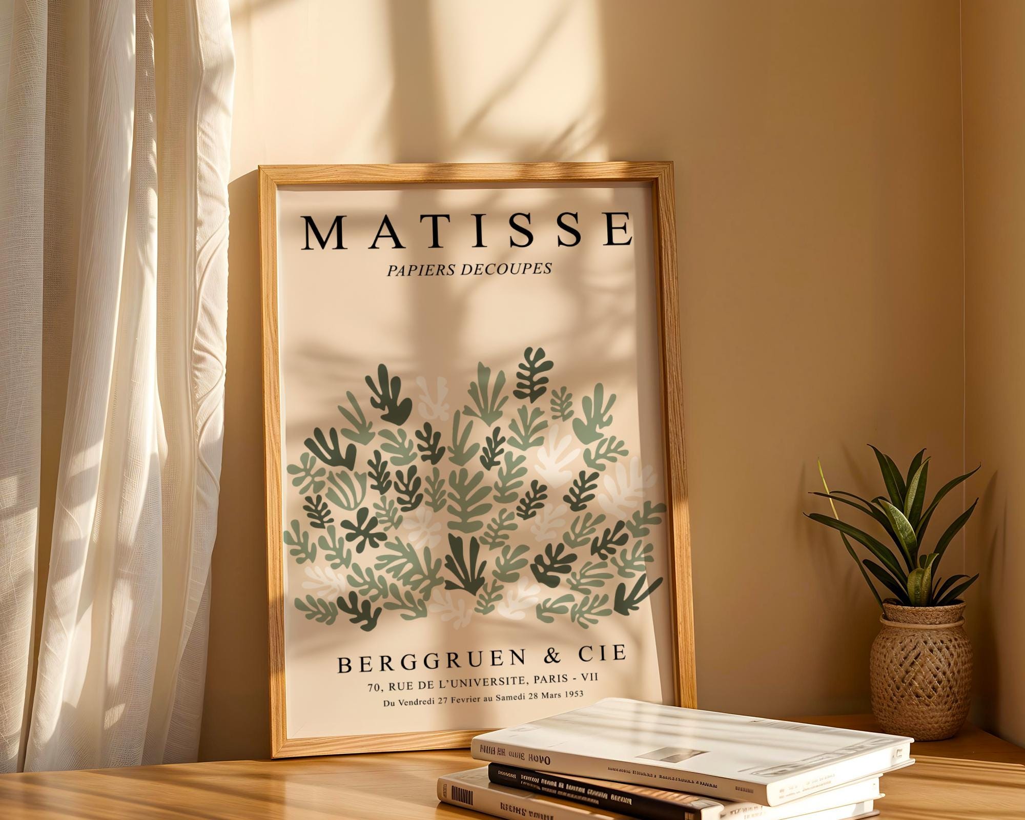 Henri Matisse Print | Inspired Botanical  | Mid Century Modern Wall Art wall art print, modern home decor, unframed artwork by Nomad & Nest