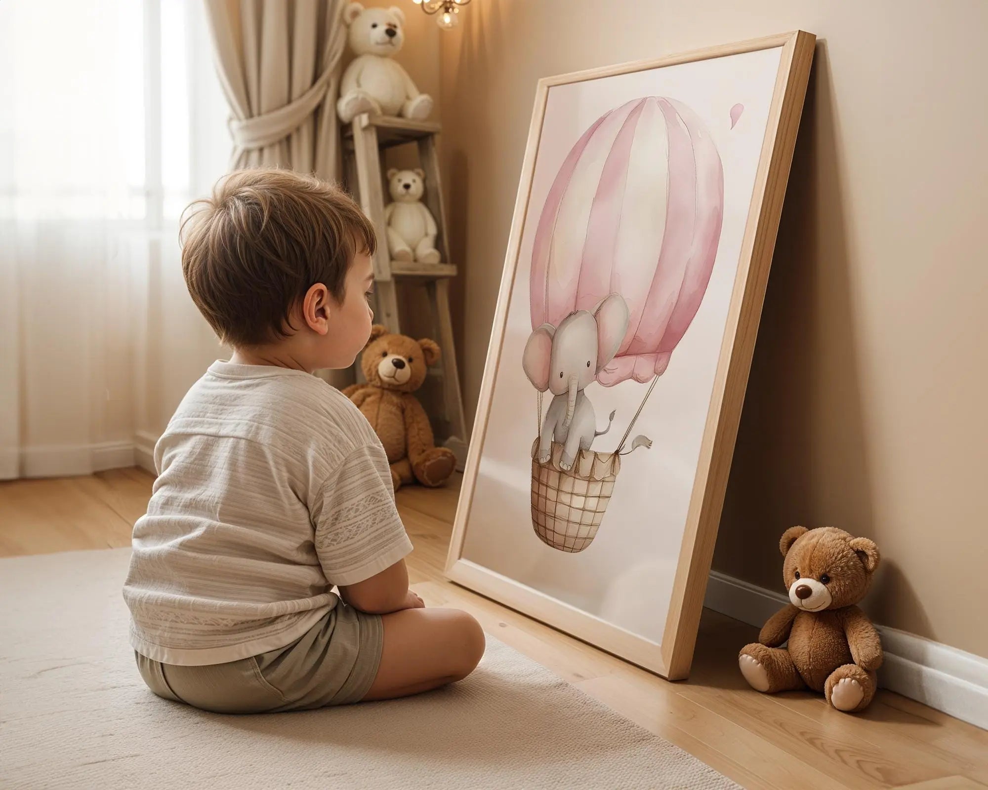 Playroom Ideas | Lion Airplane Nursery Print | Adventure Safari Wall Art wall art print, modern home decor, unframed artwork by Nomad & Nest