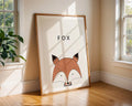 Fox Nursery Art Print | Scandinavian Minimalist Animal Poster wall art print, modern home decor, unframed artwork by Nomad & Nest