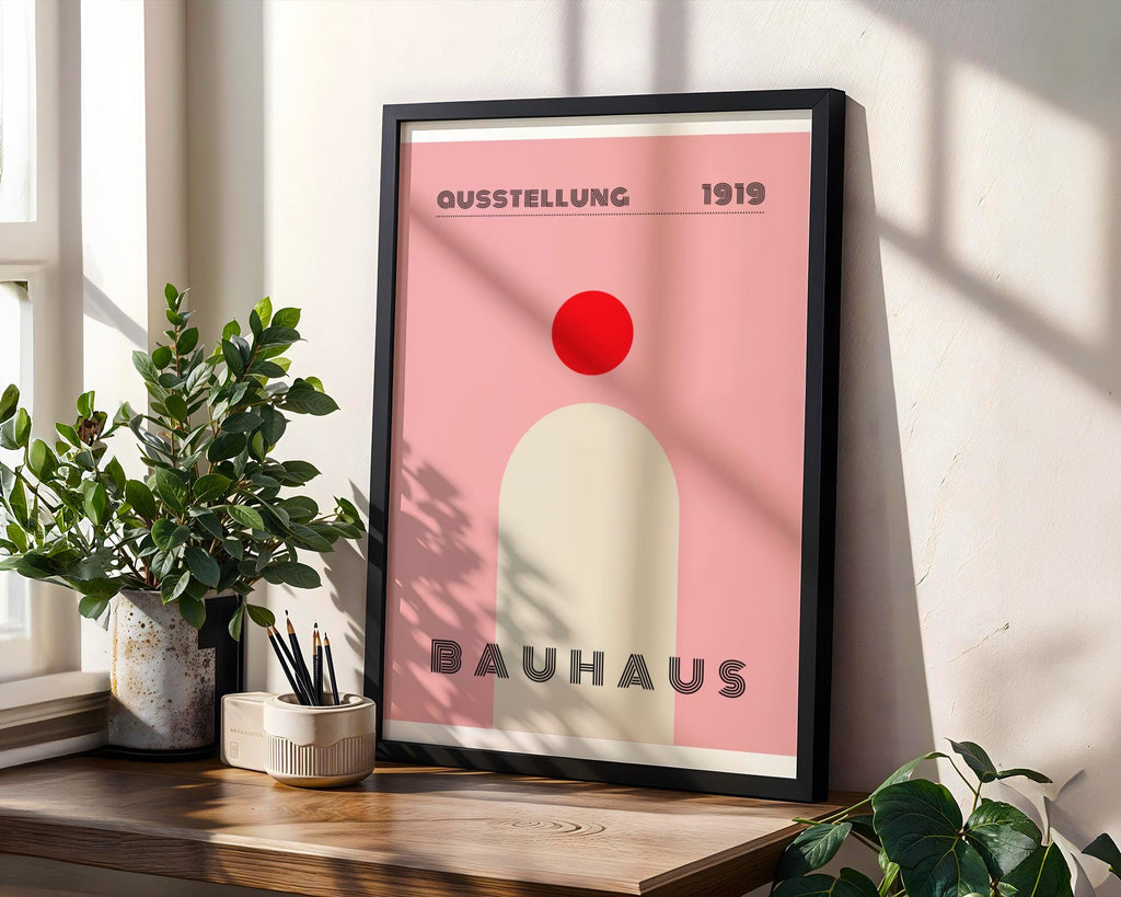 Bauhaus Poster Exhibition Art Print | Geometric Minimalist wall art print, modern home decor, unframed artwork by Nomad & Nest