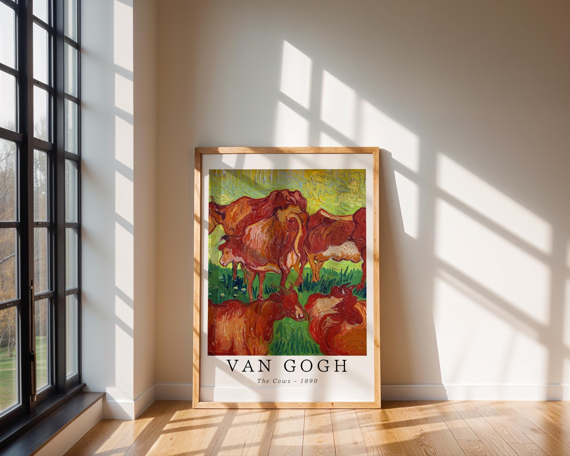 Van Gogh Print | Cows  - Vintage Farmhouse Animal Wall Art wall art print, modern home decor, unframed artwork by Nomad & Nest