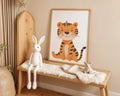 Playroom Ideas | Friendly Tiger Nursery Wall Art | Jungle Animal Kids Decor wall art print, modern home decor, unframed artwork by Nomad & Nest