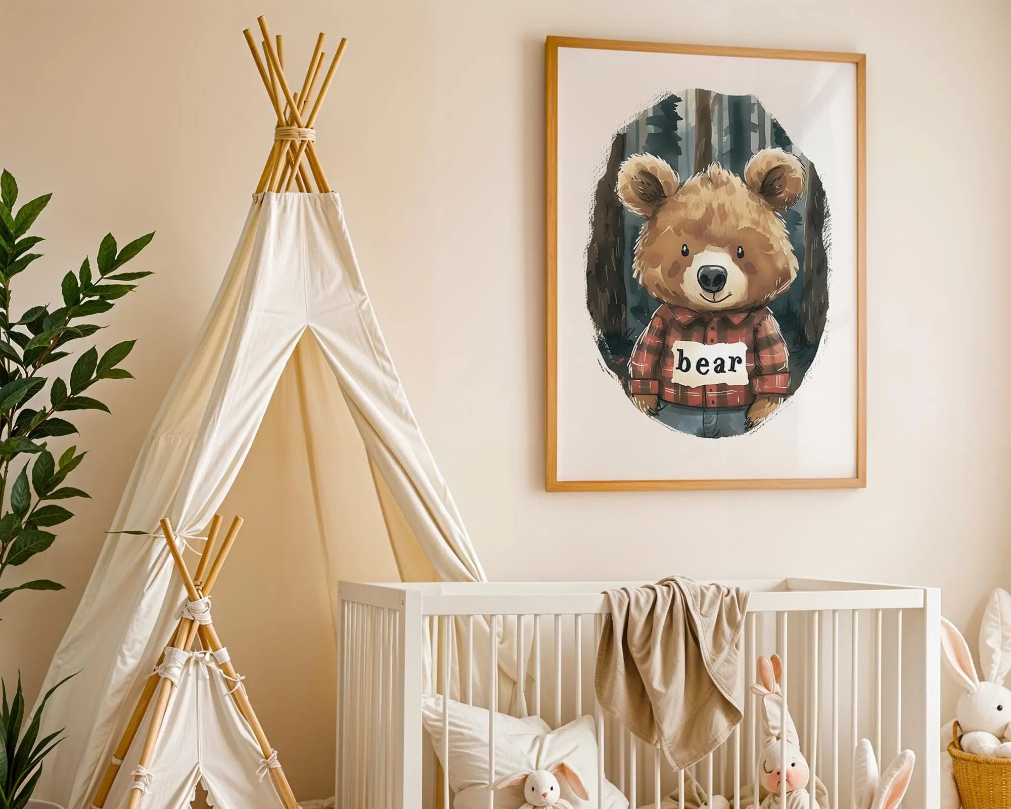 Playroom Ideas | Neutral Hearts Nursery Wall Art | Minimal Boho Baby Print wall art print, modern home decor, unframed artwork by Nomad & Nest