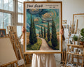 Van Gogh Print | Cypress Trees  | Impressionist Landscape Art wall art print, modern home decor, unframed artwork by Nomad & Nest