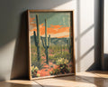 Modern Pop Art | Retro Cactus Print | Mid-Century Southwestern Desert wall art print, modern home decor, unframed artwork by Nomad & Nest