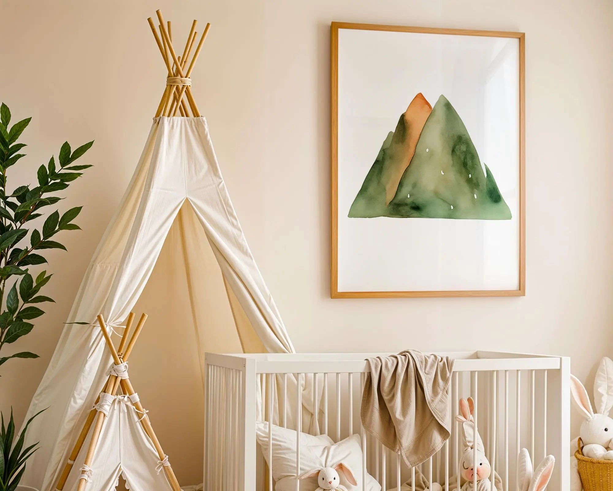 Playroom Ideas | Mountain Nursery Wall Art Adventure Landscape Print wall art print, modern home decor, unframed artwork by Nomad & Nest