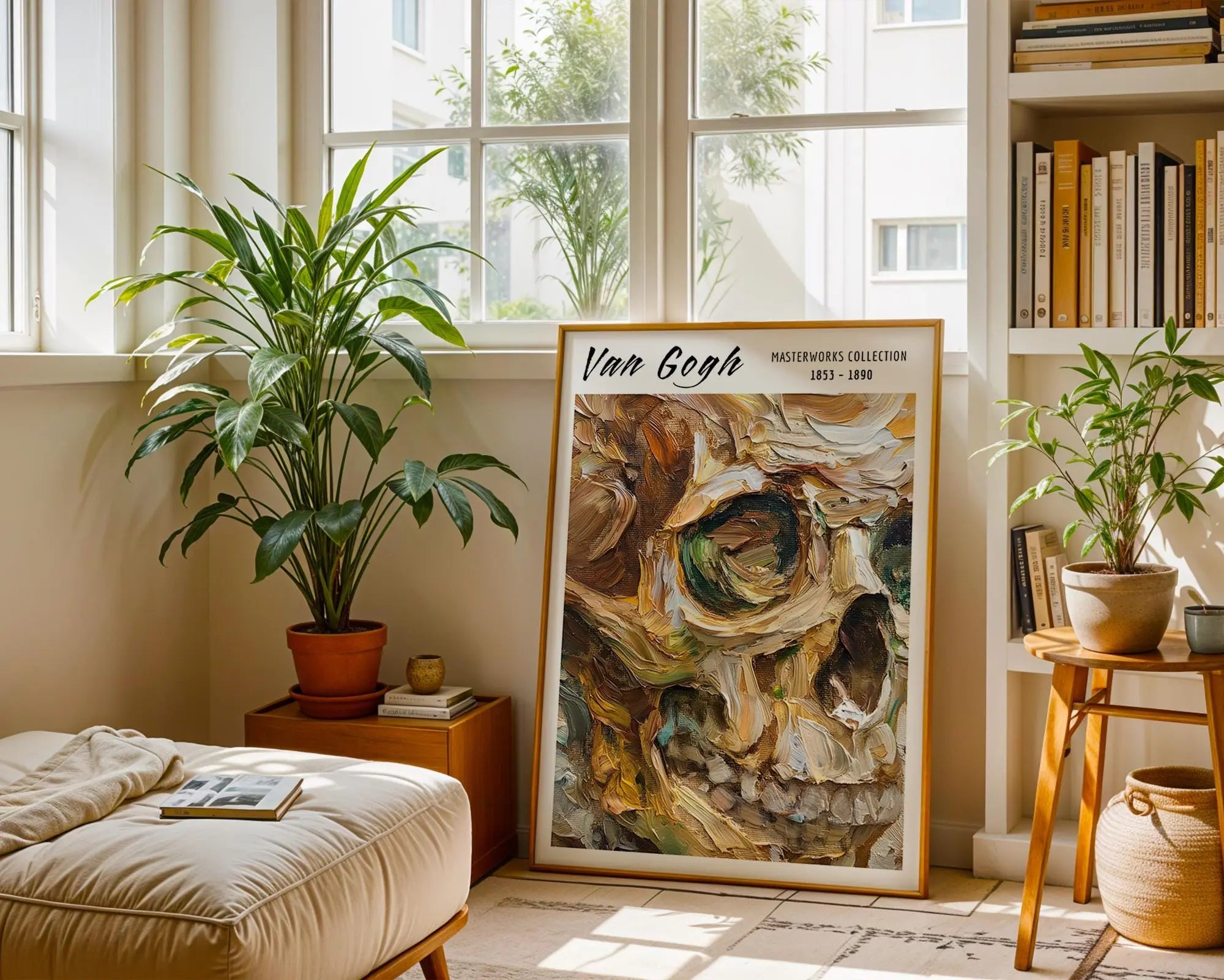 Van Gogh Print | Skull Art  | Expressionist Dark Academia Wall Decor wall art print, modern home decor, unframed artwork by Nomad & Nest