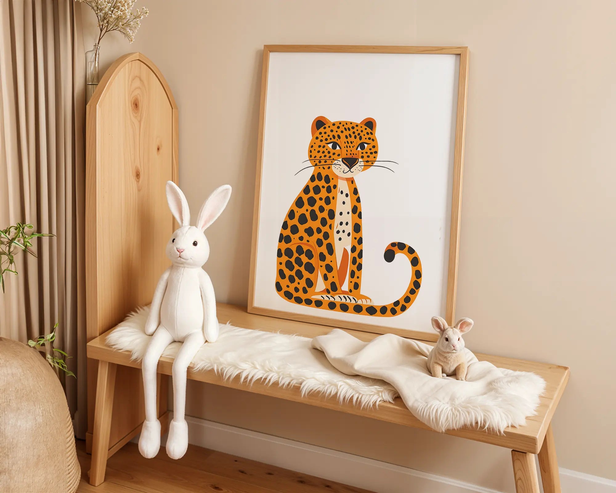 Playroom Ideas | Spotted Leopard Nursery Wall Art | Jungle Animal Decor wall art print, modern home decor, unframed artwork by Nomad & Nest