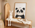 Playroom Ideas | Sweet Panda Nursery Wall Art | Neutral Animal Baby Print wall art print, modern home decor, unframed artwork by Nomad & Nest
