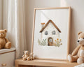 Playroom Ideas | Storybook Cottage Nursery Wall Art | Whimsical Home Print wall art print, modern home decor, unframed artwork by Nomad & Nest