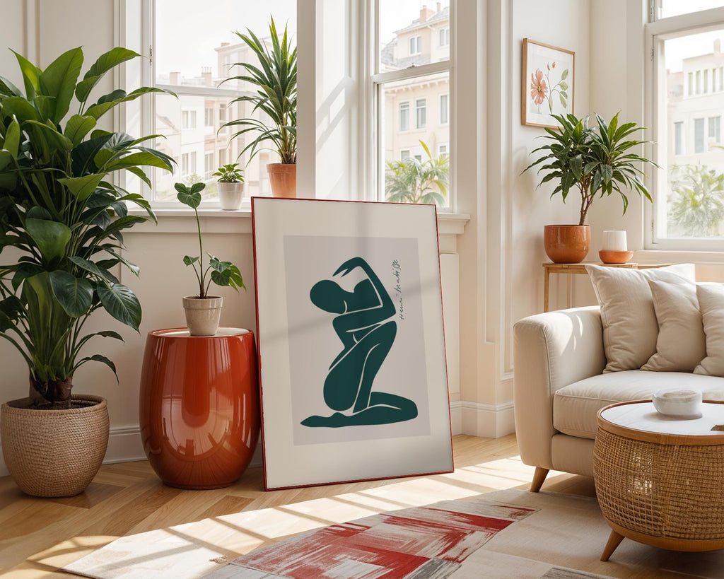 Henri Matisse Print Green Nude Figure | Minimal French Art wall art print, modern home decor, unframed artwork by Nomad & Nest