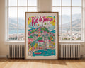 Rio de Janeiro Art Print | Colorful Brazil Travel Poster wall art print, modern home decor, unframed artwork by Nomad & Nest