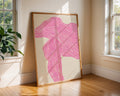 Abstract Pink Line Art Print | Modern Geometric Wall Decor wall art print, modern home decor, unframed artwork by Nomad & Nest